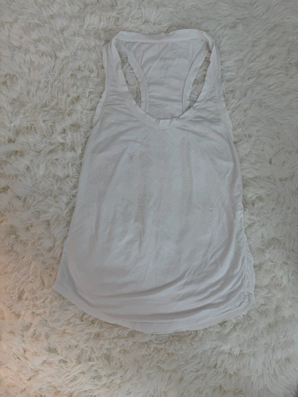 Lululemon White Razorback Tank - Picture 2 of 5